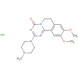 4H-1,3,5-Triazino[2,1-a]isoquinolin-4-one,6,7-dihydro-9,10-dimethoxy-2-(4-methyl-1-piperazinyl)-,monohydrochloride