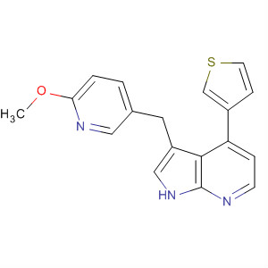 1H-Pyrrolo[2,3-b]pyridine,3-[(6-methoxy-3-pyridinyl)methyl]-4-(3-thienyl)-
