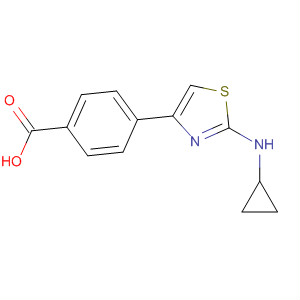 Benzoic acid, 4-[2-(cyclopropylamino)-4-thiazolyl]-
