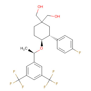 1,2-Cyclohexanedimethanol,4-[(1R)-1-[3,5-bis(trifluoromethyl)phenyl]ethoxy]-3-(4-fluorophenyl)-,(1S,2R,3R,4S)-