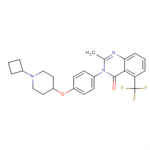 4(3H)-Quinazolinone,3-[4-[(1-cyclobutyl-4-piperidinyl)oxy]phenyl]-2-methyl-5-(trifluoromethyl)-