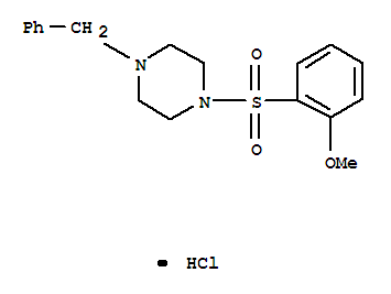 1-BENZYL-4-(2-METHOXY-BENZENESULFONYL)-PIPERAZINE HYDROCHLORIDE
