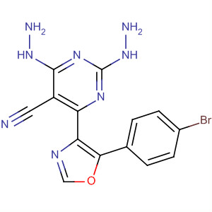 5-Pyrimidinecarbonitrile,4-[5-(4-bromophenyl)-4-oxazolyl]-2,6-dihydrazino-