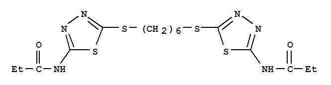 N,N'-[hexane-1,6-diylbis(sulfanediyl-1,3,4-thiadiazole-5,2-diyl)]dipropanamide