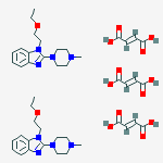 1H-BENZO[D]IMIDAZOLE,1-(2-ETHOXYETHYL)-2-(4-METHYL-(PIPERAZIN-1-YL))-,(E)-2-BUTENEDIOATE