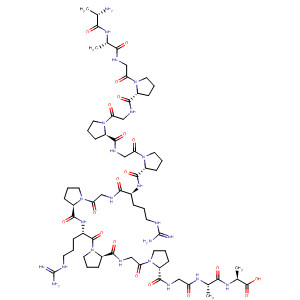 L-Alanine,L-alanyl-L-alanylglycyl-L-prolylglycyl-L-prolylglycyl-L-prolyl-L-arginylglycyl-L-prolyl-L-arginyl-L-prolylglycyl-L-prolylglycyl-L-alanyl-