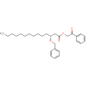 Tetradecanoic acid, 3-(phenylmethoxy)-, 2-oxo-2-phenylethyl ester, (R)-