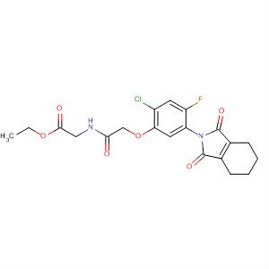 Glycine,N-[[2-chloro-4-fluoro-5-(1,3,4,5,6,7-hexahydro-1,3-dioxo-2H-isoindol-2-yl)phenoxy]acetyl]-, ethyl ester