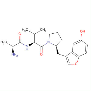 Pyrrolidine, 1-(L-alanyl-L-valyl)-2-[(5-hydroxy-3-benzofuranyl)methyl]-,(2S)-