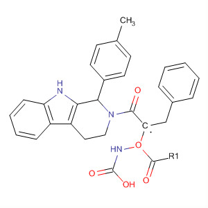 Carbamic acid,[2-oxo-2-[1,3,4,9-tetrahydro-1-(4-methylphenyl)-2H-pyrido[3,4-b]indol-2-yl]ethyl]-, phenylmethyl ester