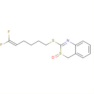 4H-3,1-Benzothiazine, 2-[(6,6-difluoro-5-hexenyl)thio]-, 3-oxide