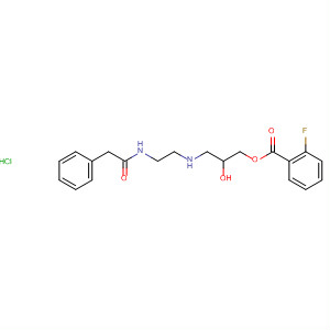 Benzoic acid, 2-fluoro-,2-hydroxy-3-[[2-[(phenylacetyl)amino]ethyl]amino]propyl ester,monohydrochloride