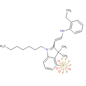 3H-Indolium, 2-[2-(ethylphenylamino)ethenyl]-1-heptyl-3,3-dimethyl-,hexafluorophosphate(1-)