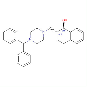1-Naphthalenol,2-[[4-(diphenylmethyl)-1-piperazinyl]methyl]-1,2,3,4-tetrahydro-, trans-