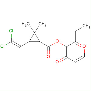 Cyclopropanecarboxylic acid, 3-(2,2-dichloroethenyl)-2,2-dimethyl-,2-ethyl-4-oxo-4H-pyran-3-yl ester, trans-