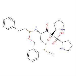 L-Proline,1-[1-[N-[(2-phenylethyl)(phenylmethoxy)phosphinyl]-L-methionyl]-L-prolyl]-