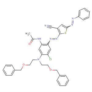 Acetamide,N-[5-[bis[2-(phenylmethoxy)ethyl]amino]-4-chloro-2-[[3-cyano-5-(phenylazo)-2-thienyl]azo]phenyl]-