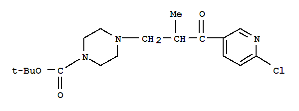 1-(6-CHLORO-PYRIDIN-3-YL)-2-METHYL-3-(4-BOC-PIPERAZIN-1-YL)-PROPAN-1-ONE