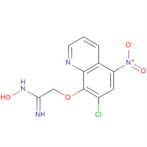 Ethanimidamide, 2-[(7-chloro-5-nitro-8-quinolinyl)oxy]-N-hydroxy-