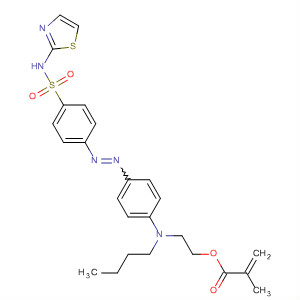 2-Propenoic acid, 2-methyl-,2-[butyl[4-[[4-[(2-thiazolylamino)sulfonyl]phenyl]azo]phenyl]amino]ethylester