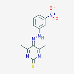2(1H)-Pyrimidinethione, 4,6-dimethyl-5-[(3-nitrophenyl)azo]-