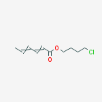 2,4-Hexadienoic acid, 4-chlorobutyl ester, (E,E)-