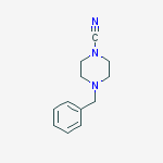 1-Piperazinecarbonitrile, 4-(phenylmethyl)-