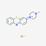 Phenothiazin-5-ium, 3-(4-methyl-1-piperazinyl)-, bromide