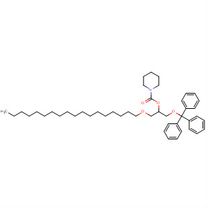 1-Piperidinecarboxylic acid,1-[(octadecyloxy)methyl]-2-(triphenylmethoxy)ethyl ester