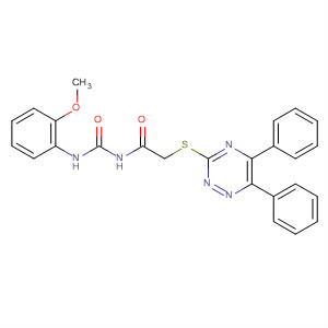 Acetamide,2-[(5,6-diphenyl-1,2,4-triazin-3-yl)thio]-N-[[(2-methoxyphenyl)amino]carbonyl]-