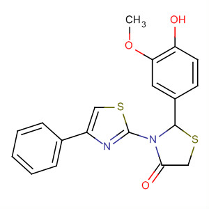 4-Thiazolidinone,2-(4-hydroxy-3-methoxyphenyl)-3-(4-phenyl-2-thiazolyl)-