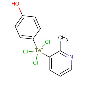 Tellurium, trichloro(4-hydroxyphenyl)(2-methylpyridine)-