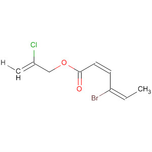 2,4-Hexadienoic acid, 4-bromo-, 2-chloro-2-propenyl ester, (Z,E)-