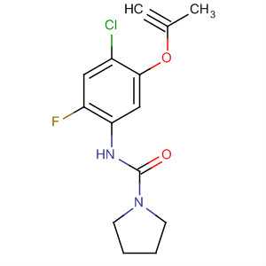 1-Pyrrolidinecarboxamide,N-[4-chloro-2-fluoro-5-(2-propynyloxy)phenyl]-