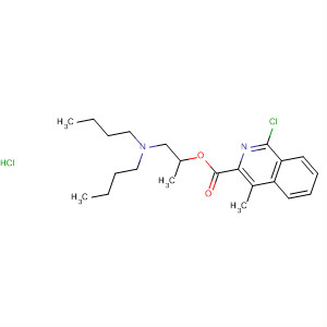 3-Isoquinolinecarboxylic acid, 1-chloro-4-methyl-,2-(dibutylamino)-1-methylethyl ester, monohydrochloride