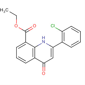 8-Quinolinecarboxylic acid, 2-(2-chlorophenyl)-1,4-dihydro-4-oxo-, ethylester