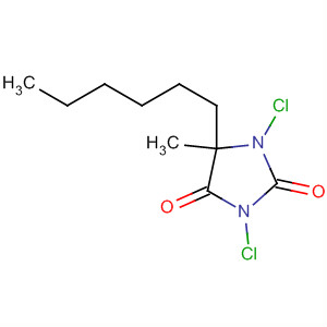 2,4-Imidazolidinedione, 1,3-dichloro-5-hexyl-5-methyl-