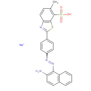 7-Benzothiazolesulfonic acid,2-[4-[(2-amino-1-naphthalenyl)azo]phenyl]-6-methyl-, monosodium salt