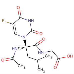 Glycine,N-[N-acetyl-2-(5-fluoro-3,4-dihydro-2,4-dioxo-1(2H)-pyrimidinyl)leucyl]-