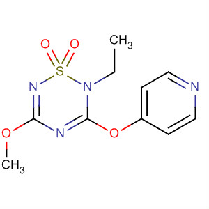 2H-1,2,4,6-Thiatriazine, 2-ethyl-5-methoxy-3-(4-pyridinyloxy)-,1,1-dioxide