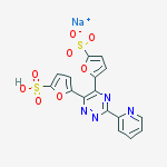 2-Furansulfonic acid, 5,5-(3-(2-pyridinyl)-1,2,4-triazine-5,6-diyl)bis-, monosodium salt