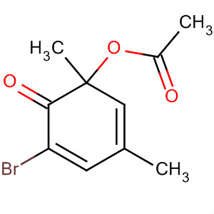 2,4-Cyclohexadien-1-one, 6-(acetyloxy)-2-bromo-4,6-dimethyl-