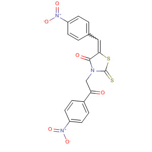 4-Thiazolidinone,5-[(4-nitrophenyl)methylene]-3-[2-(4-nitrophenyl)-2-oxoethyl]-2-thioxo-