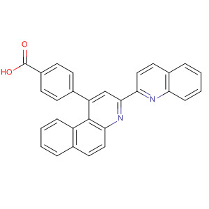 Benzoic acid, 4-[3-(2-quinolinyl)benzo[f]quinolin-1-yl]-