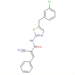 2-Propenamide,N-[5-[(3-chlorophenyl)methyl]-2-thiazolyl]-2-cyano-3-phenyl-, (2E)-