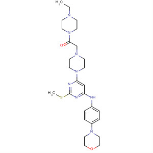 Ethanone,1-(4-ethyl-1-piperazinyl)-2-[4-[2-(methylthio)-6-[[4-(4-morpholinyl)phenyl]amino]-4-pyrimidinyl]-1-piperazinyl]-