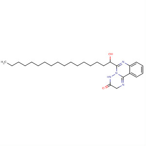 2H-[1,2,4]Triazino[2,3-c]quinazolin-3(4H)-one, 6-(1-hydroxyheptadecyl)-