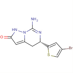 Pyrazolo[1,5-c]pyrimidin-2(1H)-one,7-amino-5-(4-bromo-2-thienyl)-4,5-dihydro-, (5S)-