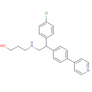 1-Propanol, 3-[[2-(4-chlorophenyl)-2-[4-(4-pyridinyl)phenyl]ethyl]amino]-