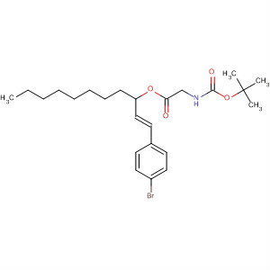 Glycine, N-[(1,1-dimethylethoxy)carbonyl]-,1-[(1E)-2-(4-bromophenyl)ethenyl]nonyl ester